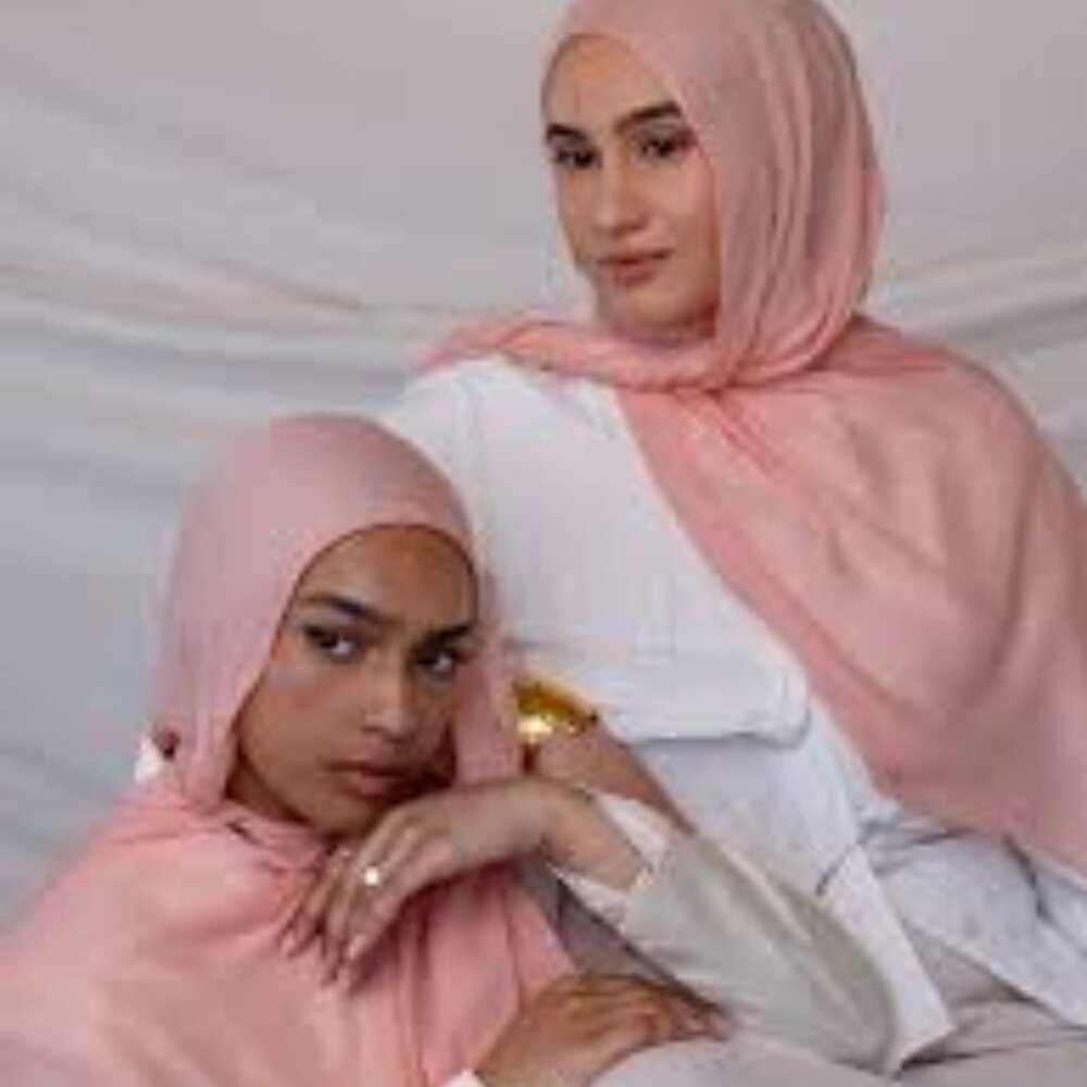 Peach Petal Double Vela Scarf